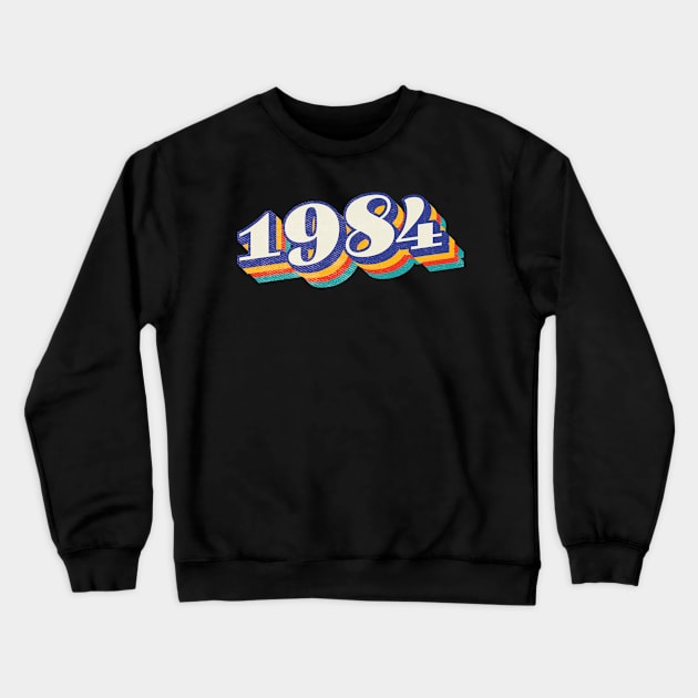 1984 Birthday Crewneck Sweatshirt by Vin Zzep